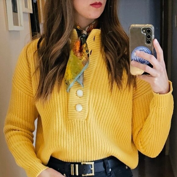 Sezane Sweaters - Yellow Sezane Lucas XS
